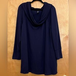 Elegant Navy Blue Women's Top